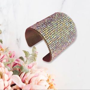 Rhinestone arm cuff bracelet